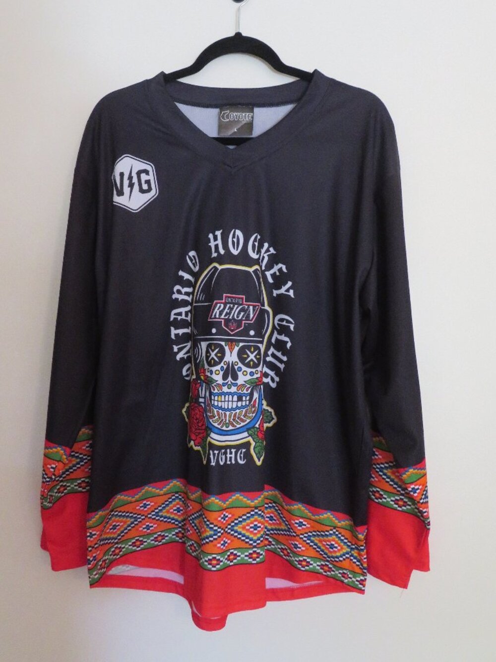 Violent Gentlemen Hockey Ontario Reign | Size Large | Dia de los Muertos Jersey